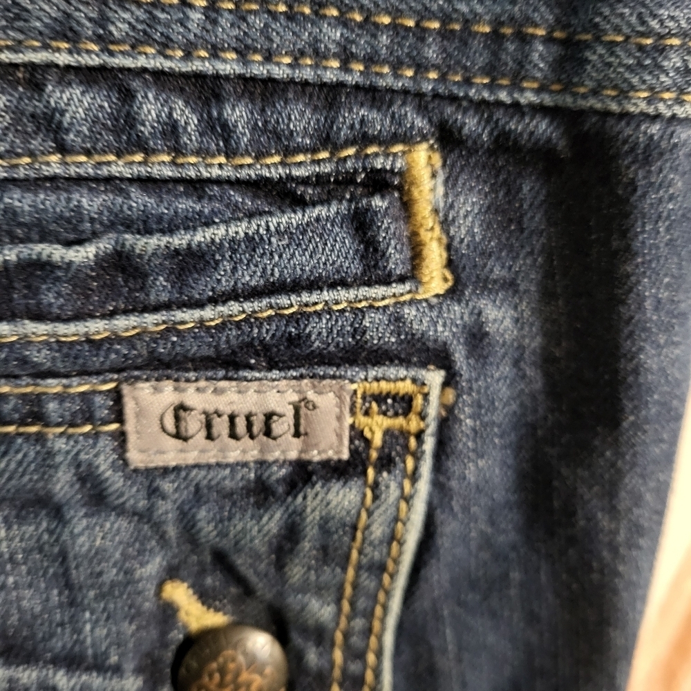 CRUEL DENIM DARBY STRAIGHT LEG JEANS Y2K WOMANS SZ 9 - Picture 3 of 11